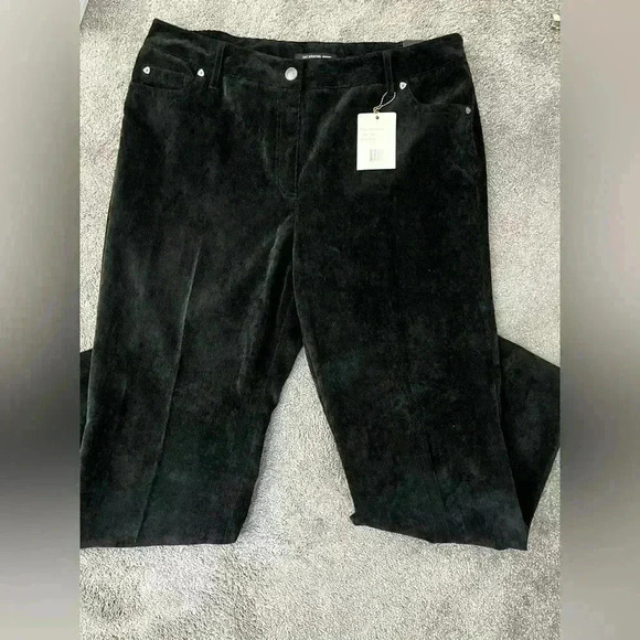 Womens Corduroy Black Pants 16W Zac & Rachel - Picture 1 of 7